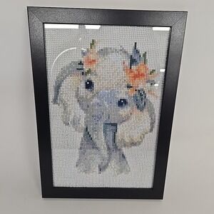 Elephant Diamond Art Completed &‎ In Frame